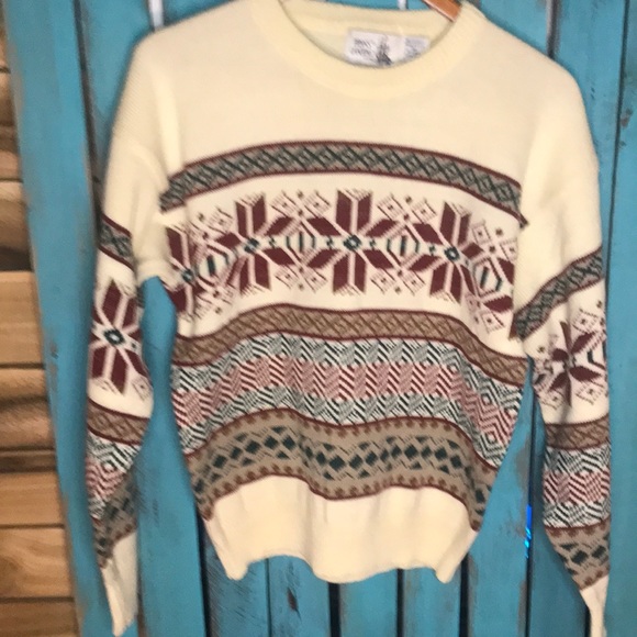 Vintage Penn’s Landing crewneck acrylic sweater Made in USA size Medium - Picture 1 of 6